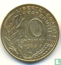 France 10 centimes 1988 - Image 1