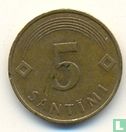 Letland 5 santimi 1992 - Afbeelding 2