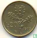 Italië 20 lire 1979 - Afbeelding 1