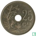 Belgium 25 centimes 1921 (FRA) - Image 2