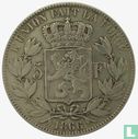 Belgique 5 francs 1866 (petite tête - sans point après F) - Image 1