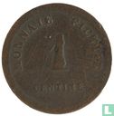 België 1 centime 1833 Monnaie Fictive, Aalst - Afbeelding 2