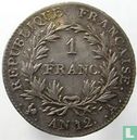 France 1 franc AN 12 (A - BONAPARTE PREMIER CONSUL) - Image 1