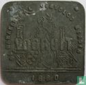 België 1 broodkaart 1880 (zink) - Afbeelding 1