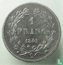 Frankrijk 1 franc 1845 (W) - Afbeelding 1