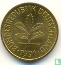 Germany 5 pfennig 1991 (J) - Image 1