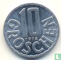 Autriche 10 groschen 1972 - Image 1