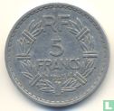 Frankrijk 5 francs 1945 (zonder letter - aluminium) - Afbeelding 1