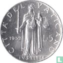 Vaticaan 5 lire 1952 - Afbeelding 1