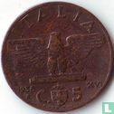 Italie 5 centesimi 1938 - Image 1