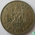 United Kingdom 1 shilling 1951 (Scottish) - Image 1