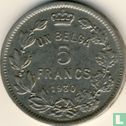 Belgique 5 francs 1930 (FRA - frappe monnaie - position A) - Image 1