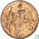 Frankrijk 5 centimes 1907 - Afbeelding 1