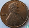 United States 1 cent 1981 (D) - Image 1