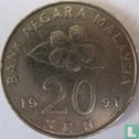 Malaysia 20 sen 1991 - Image 1