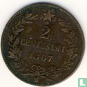 Italië 2 centesimi 1867 (M) - Afbeelding 1