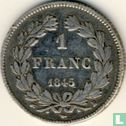 France 1 franc 1845 (B) - Image 1