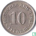 Empire allemand 10 pfennig 1913 (J) - Image 1