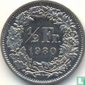 Switzerland ½ franc 1980 - Image 1