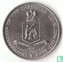 Saint Vincent 4 dollars 1970 "FAO - Inauguration of the Caribbean development bank" - Image 1