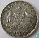 Australie 6 pence 1938 - Image 1