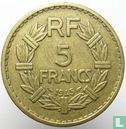 France 5 francs 1945 (sans lettre - bronze d'aluminium) - Image 1