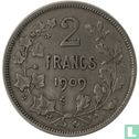 Belgique 2 francs 1909 (FRA) - Image 1