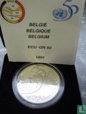 Belgium 5 ecu 1995 (PROOF) "50 years of United Nations" - Image 3