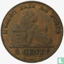 België 2 centimes 1859 - Afbeelding 2