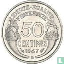 France 50 centimes 1947 (B) - Image 1