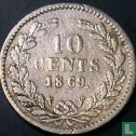 Niederlande 10 Cent 1869 - Bild 1