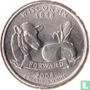 Verenigde Staten ¼ dollar 2004 (P) "Wisconsin" - Afbeelding 1