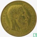 Belgique 20 francs 1869 - Image 1