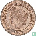 Frankrijk 1 centime 1872 (K) - Afbeelding 1