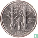 United States ¼ dollar 2001 (D) "Vermont" - Image 1