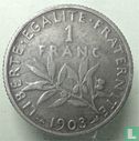 Frankrijk 1 franc 1903 - Afbeelding 1