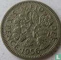 Royaume-Uni 6 pence 1956 - Image 1