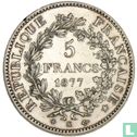 France 5 francs 1877 (K) - Image 1