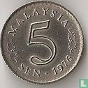 Maleisië 5 Sen 1976 - Bild 1