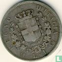 Italië 1 lira 1863 (M - met gekroonde wapenschild) - Afbeelding 2