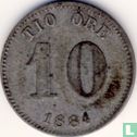 Suède 10 öre 1884 - Image 1