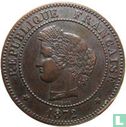 Frankrijk 5 centimes 1872 (K) - Afbeelding 1