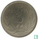 Belgium 5 francs 1936 (FRA - coin alignment) - Image 2