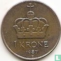 Norwegen 1 Krone 1987 - Bild 1