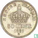 Frankrijk 50 centimes 1867 (BB) - Afbeelding 1