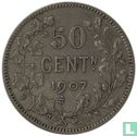 Belgique 50 centimes 1907 (NLD) - Image 1
