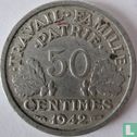 Frankreich 50 Centime 1942 - Bild 1