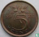 Nederland 5 cent 1972 (misslag) - Afbeelding 1