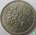 Royaume-Uni 6 pence 1966 - Image 1