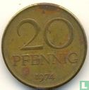 RDA 20 pfennig 1974 - Image 1